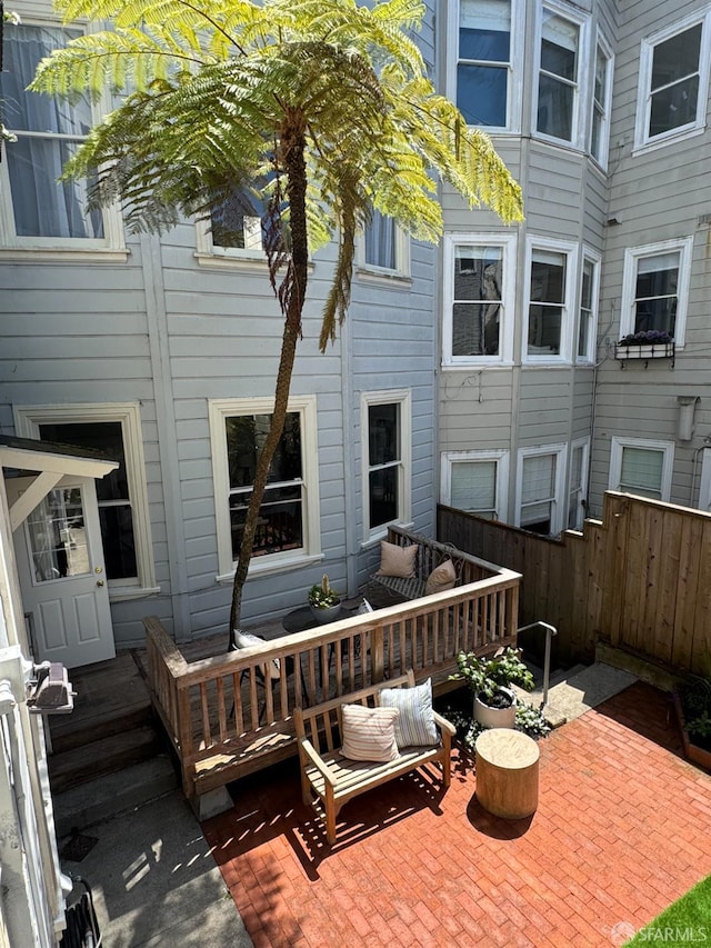 2440 Clay St, San Francisco, CA 94115 - wooden terrace with fence
