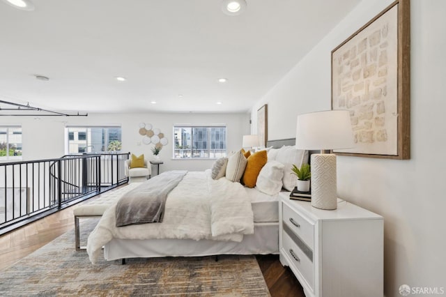2011 3rd St Unit 6, San Francisco, CA 94107 - bedroom featuring recessed lighting and dark wood finished floors