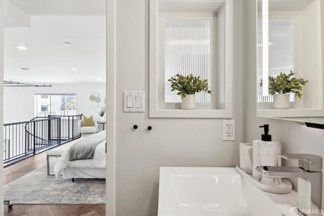 2011 3rd St Unit 6, San Francisco, CA 94107 - bathroom with wood finished floors and recessed lighting