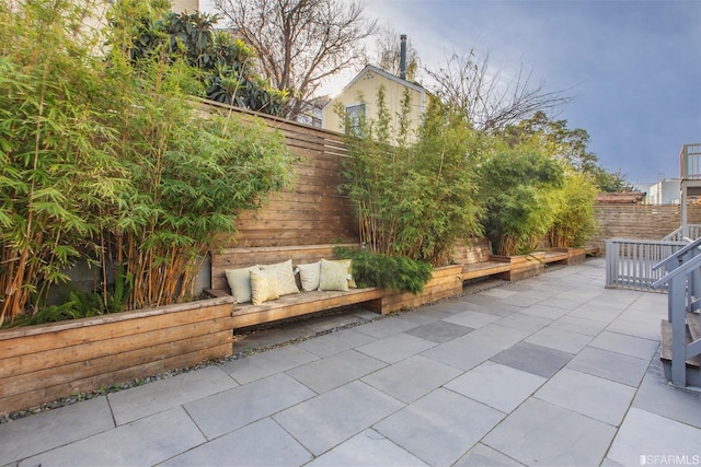 view of patio / terrace featuring a fenced backyard