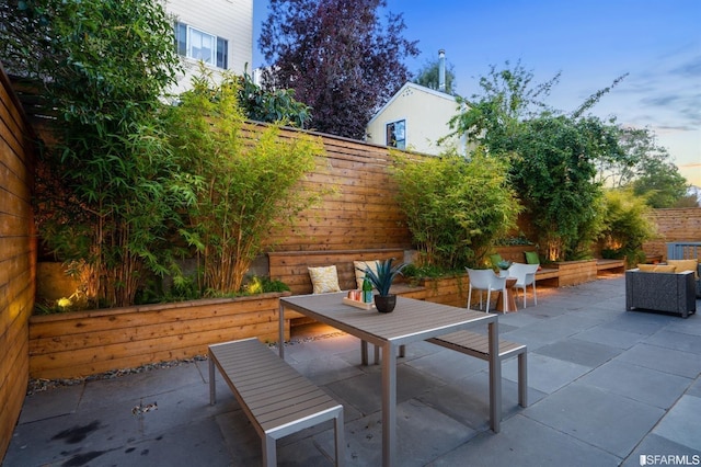 view of patio / terrace with a fenced backyard