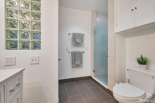 30 Eagle St, San Francisco, CA 94114 - bathroom featuring a stall shower, vanity, and tile patterned floors