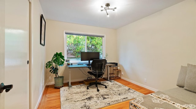 29 Woodcrest Cir, Oakland, CA 94602 - office area with light wood finished floors and baseboards