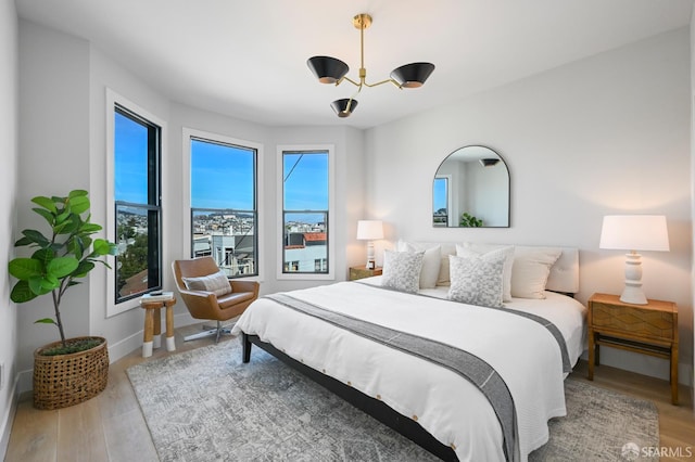 823 Hampshire St, San Francisco, CA 94110 - bedroom with multiple windows, wood finished floors, and baseboards