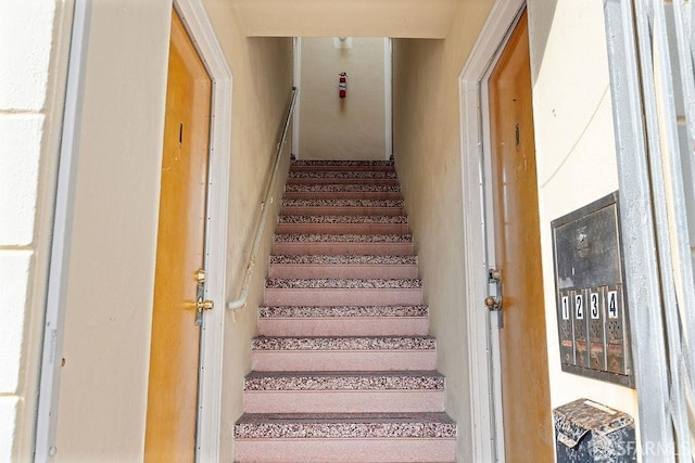 view of stairs