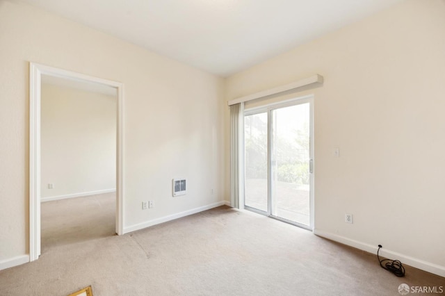 view of carpeted empty room