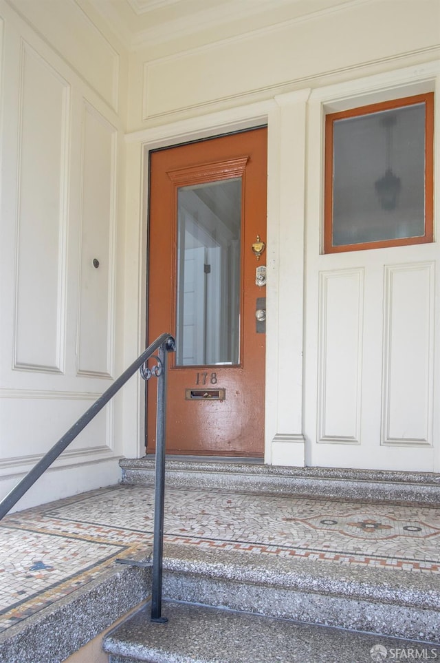 view of entrance to property