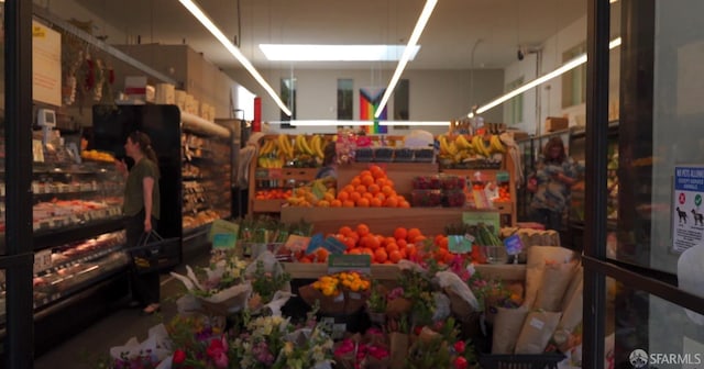 view of storage area