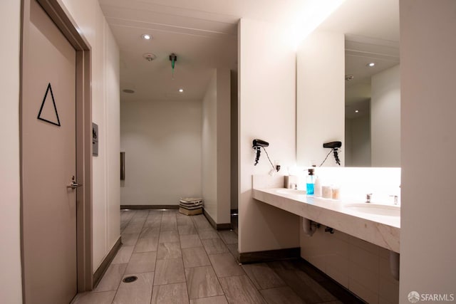 bathroom with vanity