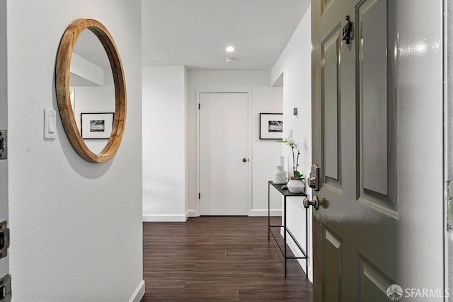 955 Ridgeview Ct Unit C, South San Francisco, CA 94080 - hall featuring dark wood finished floors and recessed lighting