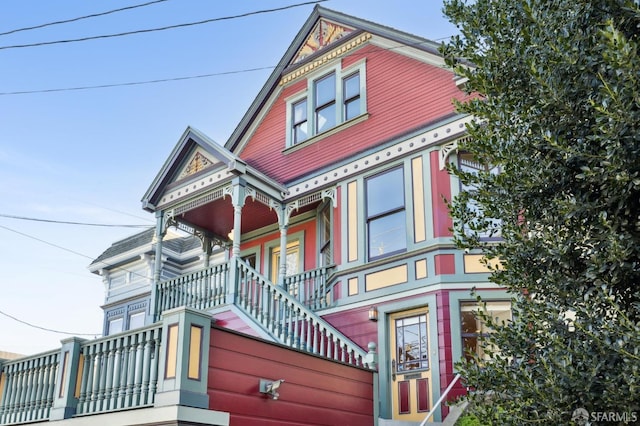 victorian home featuring covered porch