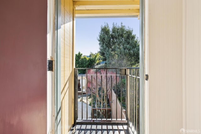 view of balcony