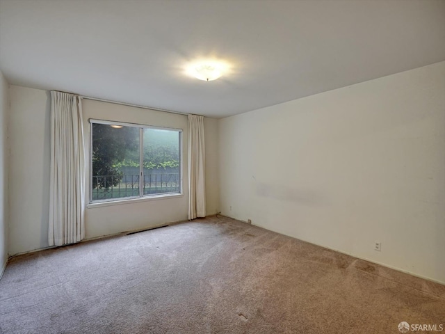 view of carpeted empty room