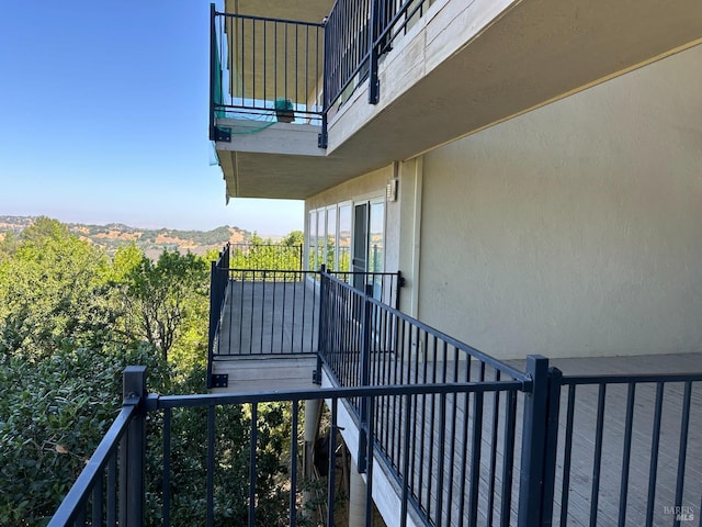 exterior space with a mountain view