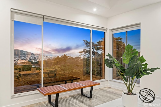 view of sunroom / solarium