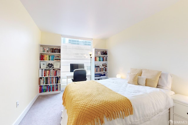 bedroom with carpet