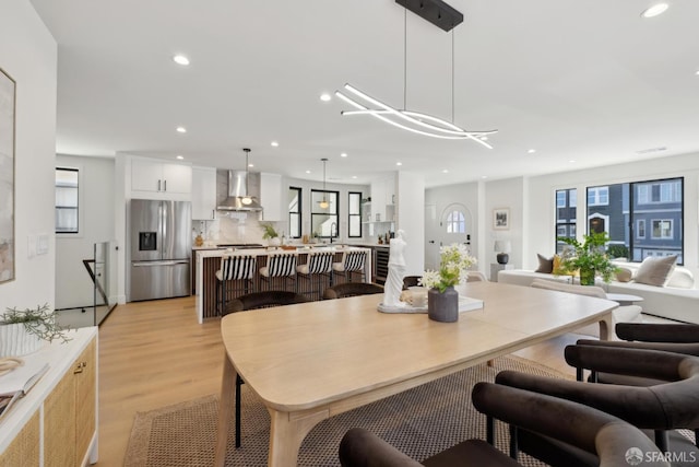 867 33rd Ave, San Francisco, CA 94121 - dining room featuring recessed lighting and light wood-style floors