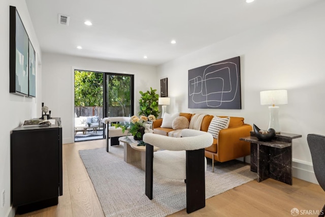 867 33rd Ave, San Francisco, CA 94121 - living room featuring recessed lighting and light wood-type flooring