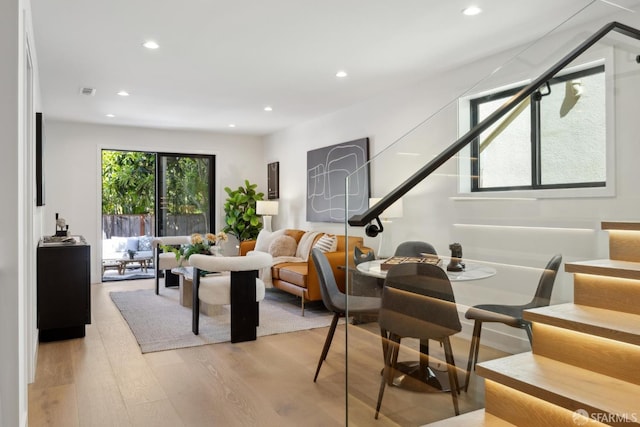 867 33rd Ave, San Francisco, CA 94121 - living area with light wood finished floors and recessed lighting