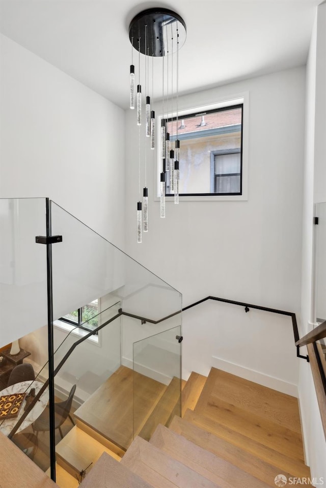 867 33rd Ave, San Francisco, CA 94121 - stairs featuring baseboards and wood finished floors