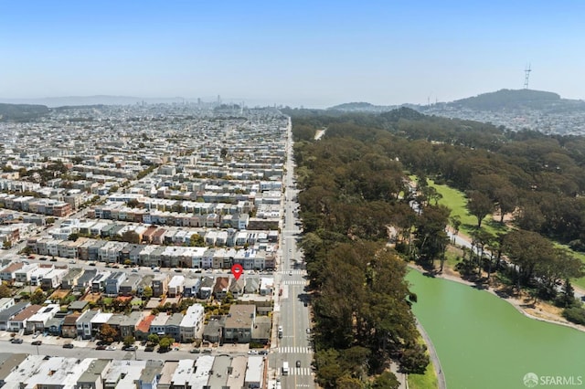 867 33rd Ave, San Francisco, CA 94121 - aerial view of property and surrounding area featuring a water and mountain view