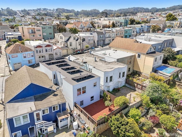 bird's eye view featuring a residential view