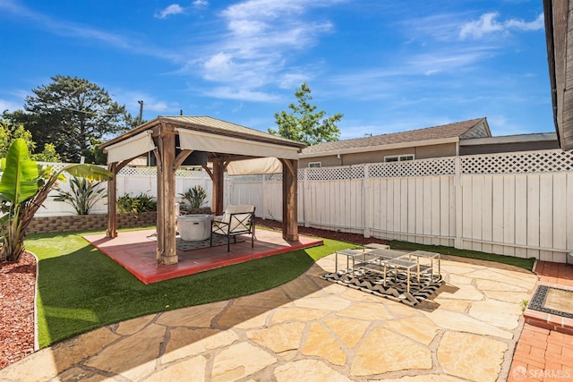 718 Whipple Ave, Redwood City, CA 94063 - fenced backyard with a gazebo and a patio area