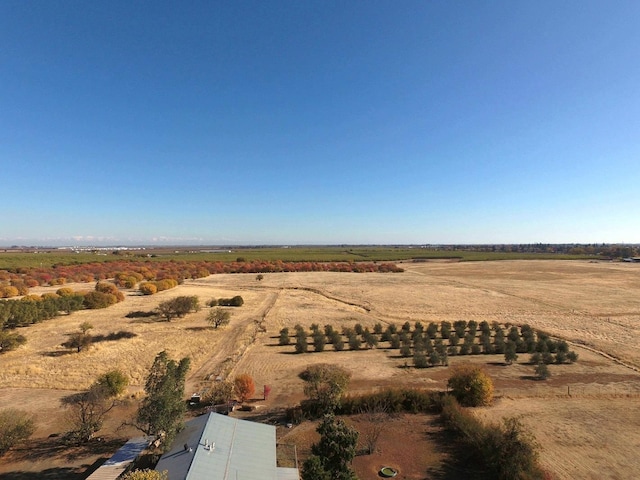 bird's eye view featuring a rural view