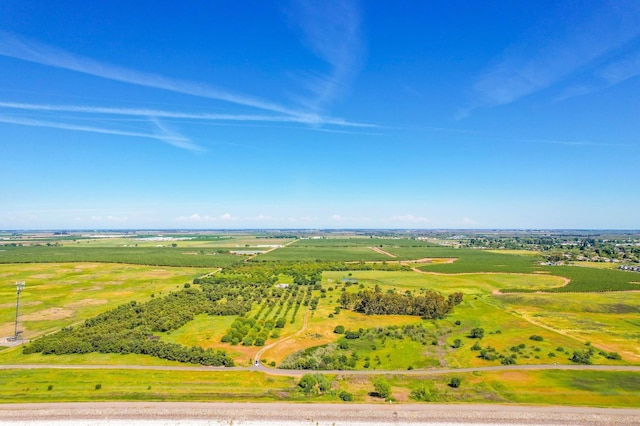 bird's eye view with a rural view