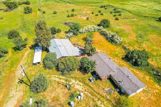 aerial view featuring a rural view