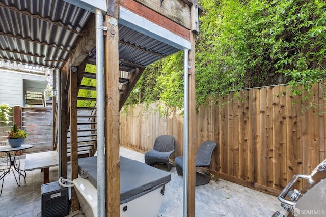 608 Missouri St Unit A, San Francisco, CA 94107 - view of patio / terrace with stairs