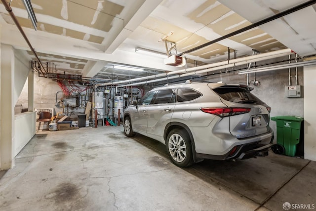 608 Missouri St Unit A, San Francisco, CA 94107 - garage featuring water heater and a garage door opener