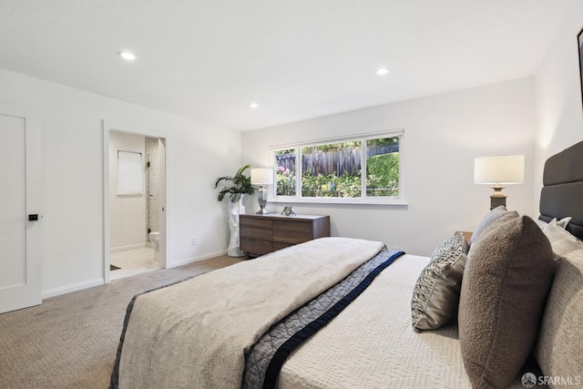 2464 Alida St, Oakland, CA 95602 - bedroom featuring carpet floors, recessed lighting, and ensuite bathroom