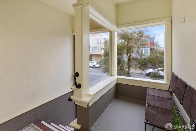 view of sunroom