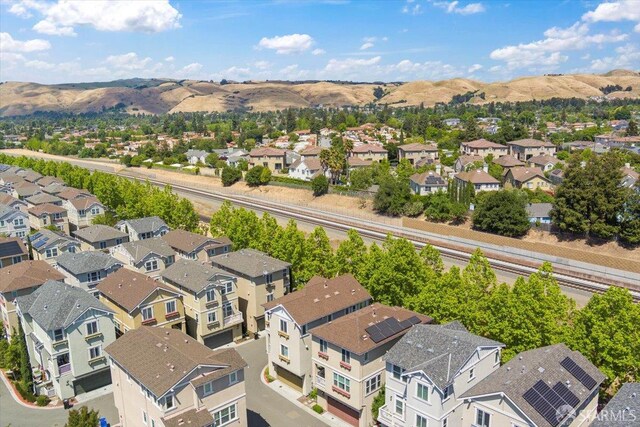 41008 Asilomar Ter, Fremont, CA 94538 - aerial view of residential area with a mountain backdrop