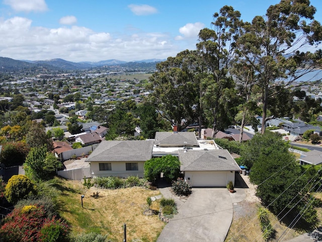 233 Prince Royal Dr, Corte Madera, CA 94925 - aerial view of residential area with a mountainous background