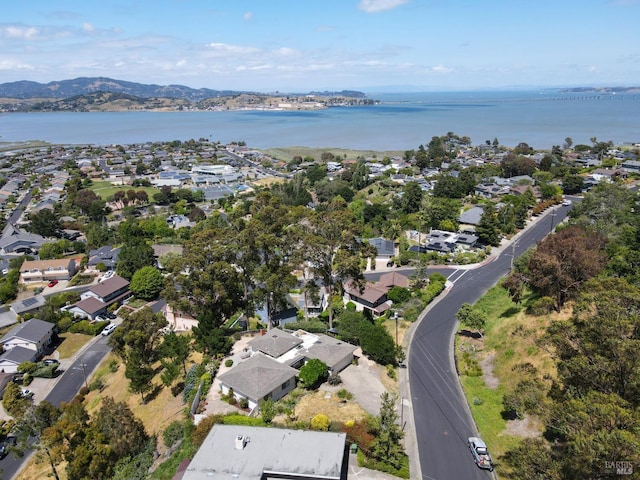 233 Prince Royal Dr, Corte Madera, CA 94925 - aerial overview of property's location featuring a water and mountain view and nearby suburban area