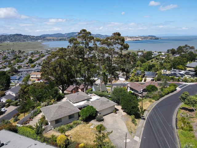 233 Prince Royal Dr, Corte Madera, CA 94925 - aerial perspective of suburban area with a water and mountain view