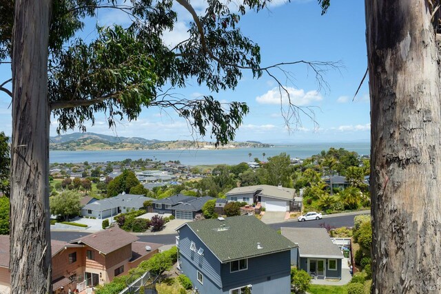 233 Prince Royal Dr, Corte Madera, CA 94925 - water view featuring nearby suburban area and a mountainous background