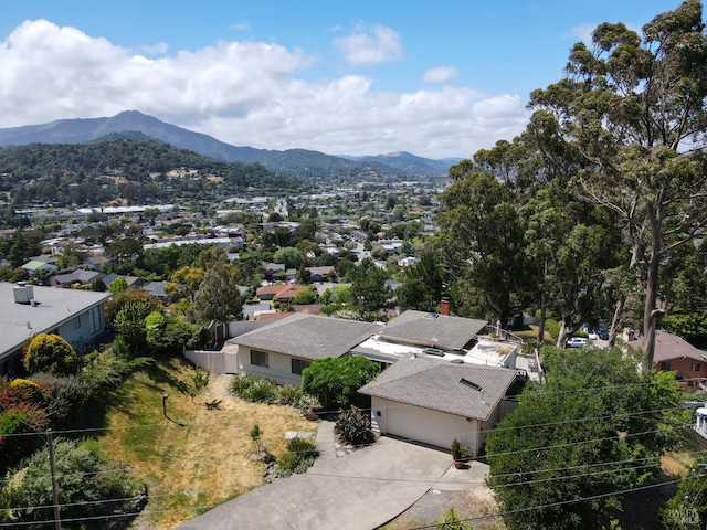 233 Prince Royal Dr, Corte Madera, CA 94925 - aerial view of residential area with mountains