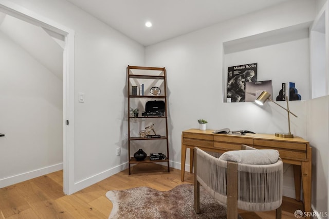 57 Niagara Ave, San Francisco, CA 94112 - office area featuring wood finished floors and recessed lighting