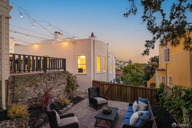 130 Cerritos Ave, San Francisco, CA 94127 - view of patio / terrace featuring an outdoor hangout area
