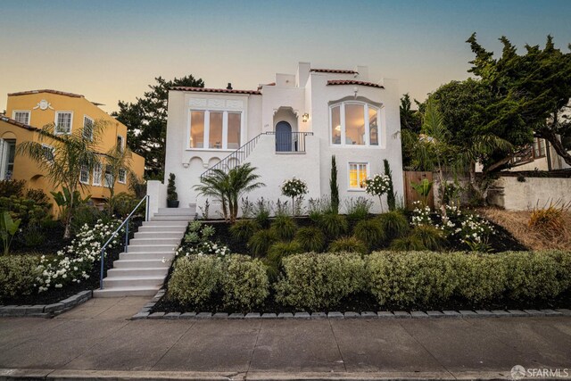 130 Cerritos Ave, San Francisco, CA 94127 - mediterranean / spanish-style house with stairs and stucco siding