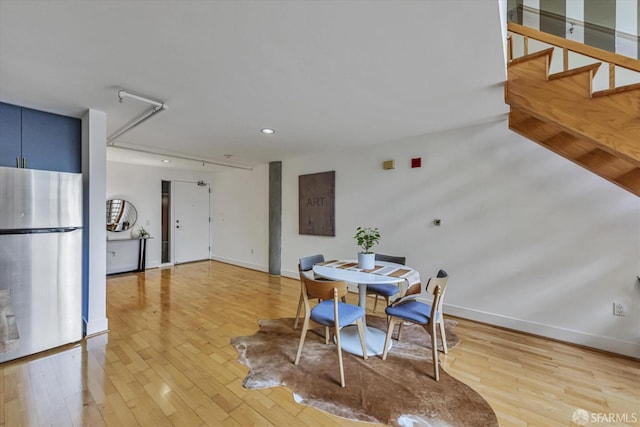 dining room featuring hardwood / wood-style flooring