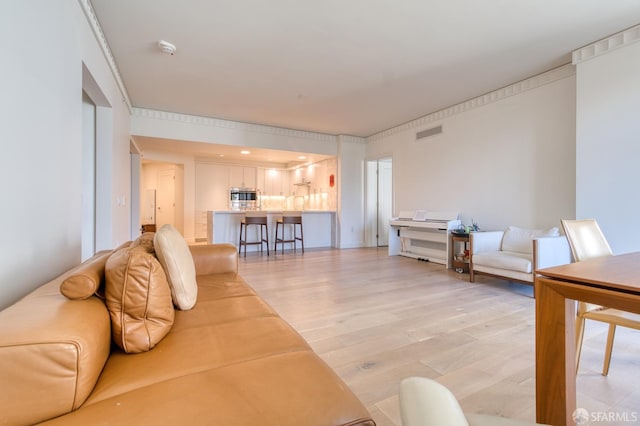875 California St Unit 403, San Francisco, CA 94108 - living room featuring light wood-style flooring