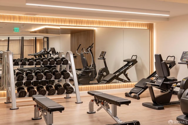 875 California St Unit 403, San Francisco, CA 94108 - gym with wood finished floors