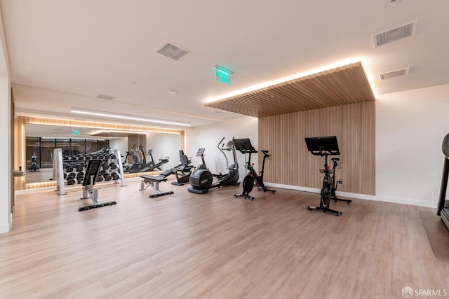 875 California St Unit 403, San Francisco, CA 94108 - workout area featuring wood finished floors