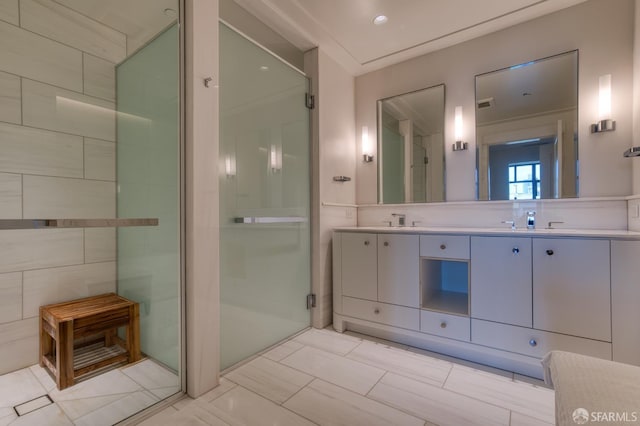 875 California St Unit 403, San Francisco, CA 94108 - full bathroom with a stall shower and vanity