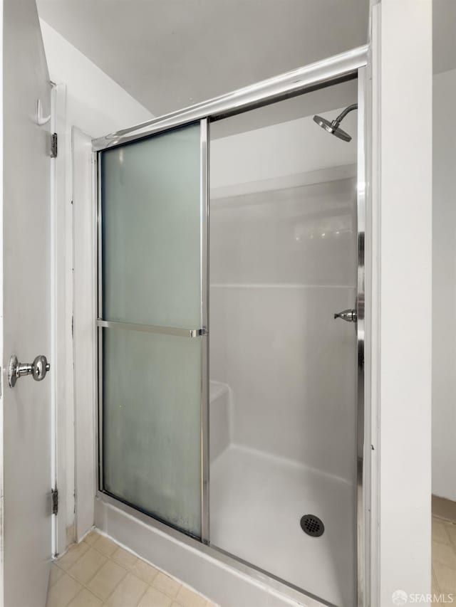 601 Van Ness Ave Unit 71, San Francisco, CA 94102 - bathroom with a shower stall and tile patterned floors