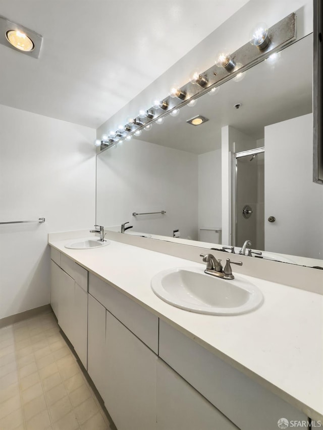 601 Van Ness Ave Unit 71, San Francisco, CA 94102 - bathroom with double vanity and a stall shower